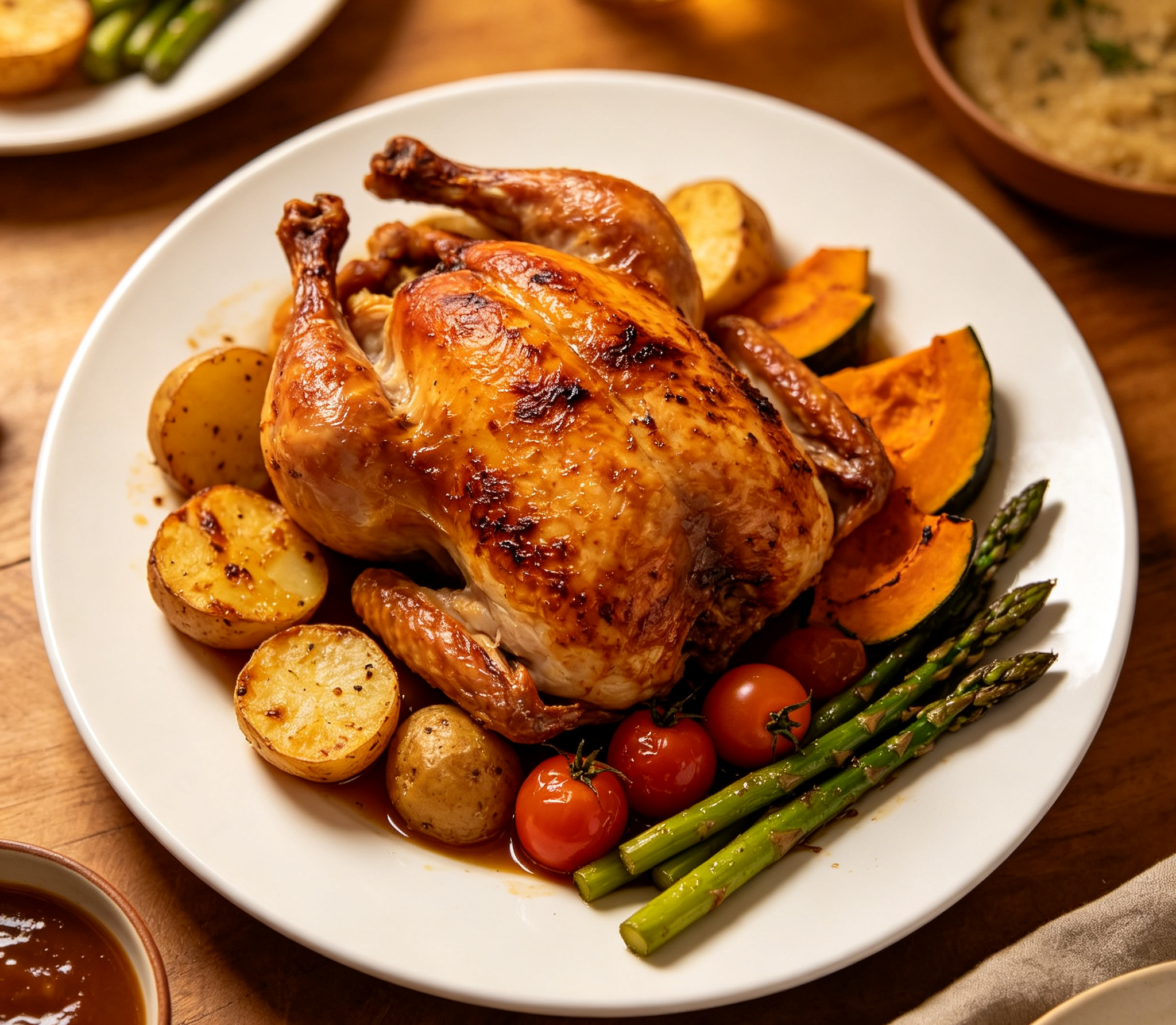 Traditional Roast Chicken Dinner