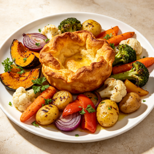 Roasted Vegetable & Yorkshire Plate