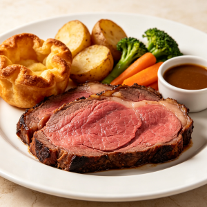 Classic British Roast Beef Plate
