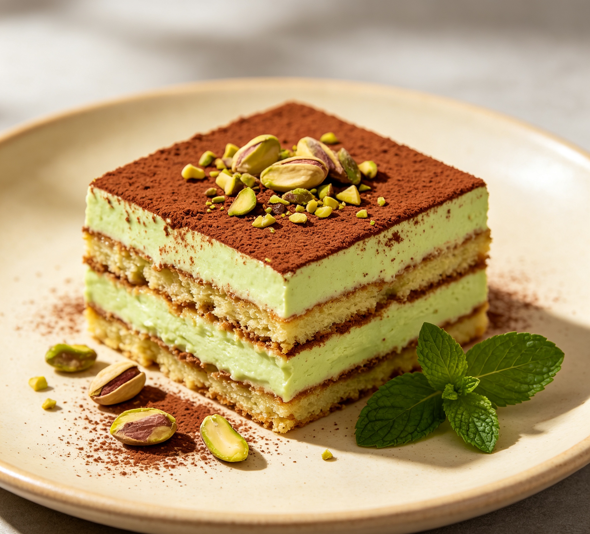Pistachio Tiramisu