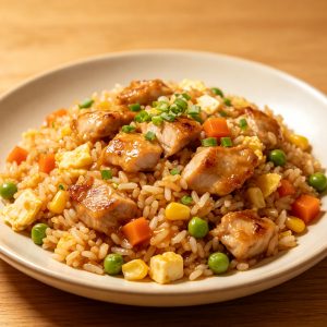 Chicken Flavored Fried Rice Portion
